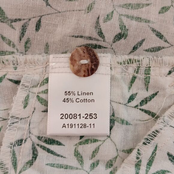 NEW Citron Blue Linen Blend Top - Picture 10 of 11